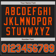 Загрузить изображение в средство просмотра галереи, Custom Black Orange-White Two-Button Unisex Softball Jersey