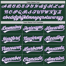 Load image into Gallery viewer, Custom Green White-Purple Two-Button Unisex Softball Jersey