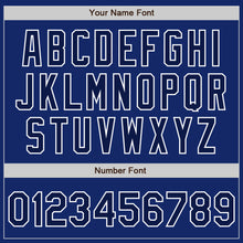 Charger l'image dans la galerie, Custom Royal Navy-White Two-Button Unisex Softball Jersey