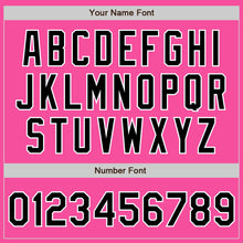 Charger l'image dans la galerie, Custom Pink Black-White Two-Button Unisex Softball Jersey