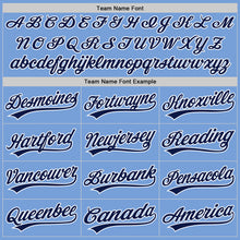 Загрузить изображение в средство просмотра галереи, Custom Light Blue Navy-White Two-Button Unisex Softball Jersey