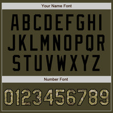 Загрузить изображение в средство просмотра галереи, Custom Olive Camo-Black Salute To Service Two-Button Unisex Softball Jersey