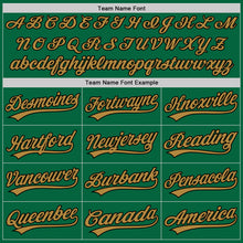 Загрузить изображение в средство просмотра галереи, Custom Kelly Green Old Gold-Black Two-Button Unisex Softball Jersey
