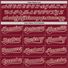 Load image into Gallery viewer, Custom Crimson Crimson-Cream Two-Button Unisex Softball Jersey
