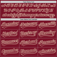 Load image into Gallery viewer, Custom Crimson Crimson-Cream Two-Button Unisex Softball Jersey