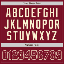 Load image into Gallery viewer, Custom Crimson Crimson-Cream Two-Button Unisex Softball Jersey