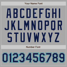 Charger l'image dans la galerie, Custom Gray Navy-Teal Two-Button Unisex Softball Jersey