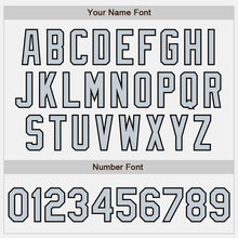 Charger l'image dans la galerie, Custom White Silver-Black Two-Button Unisex Softball Jersey