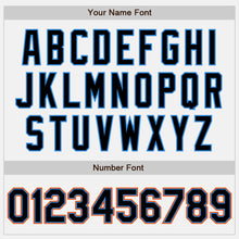 Charger l'image dans la galerie, Custom White Black Powder Blue-Orange Two-Button Unisex Softball Jersey