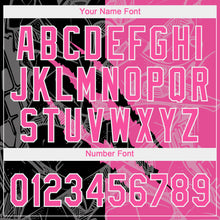 Charger l'image dans la galerie, Custom Graffiti Pattern Pink-Black 3D Two-Button Unisex Softball Jersey