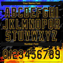 Charger l'image dans la galerie, Custom Figure Black Gold-Royal 3D Pattern Two-Button Unisex Softball Jersey