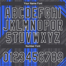 Charger l'image dans la galerie, Custom Royal Black-White 3D Pattern Two-Button Unisex Softball Jersey