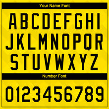 Charger l'image dans la galerie, Custom Gold Black 3D Pattern Two-Button Unisex Softball Jersey