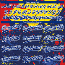 Загрузить изображение в средство просмотра галереи, Custom Figure Royal Gold-Red 3D Pattern Two-Button Unisex Softball Jersey