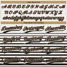 Charger l'image dans la galerie, Custom White Black-Old Gold 3D Pattern Two-Button Unisex Softball Jersey