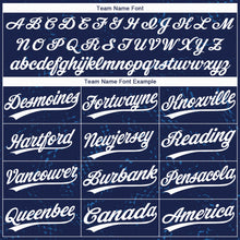 Charger l'image dans la galerie, Custom Navy White 3D Pattern Two-Button Unisex Softball Jersey