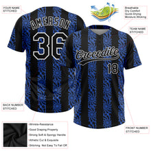 Charger l'image dans la galerie, Custom Royal Black-White 3D Pattern Two-Button Unisex Softball Jersey