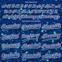 Charger l'image dans la galerie, Custom Navy Royal-Light Blue 3D Pattern Two-Button Unisex Softball Jersey