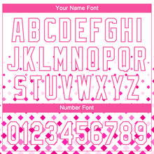 Charger l'image dans la galerie, Custom Pink White 3D Pattern Two-Button Unisex Softball Jersey