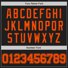 Загрузить изображение в средство просмотра галереи, Custom Black Orange Two-Button Unisex Softball Jersey