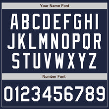 Загрузить изображение в средство просмотра галереи, Custom Navy White Two-Button Unisex Softball Jersey