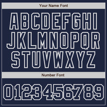 Загрузить изображение в средство просмотра галереи, Custom Navy Navy-Gray Two-Button Unisex Softball Jersey