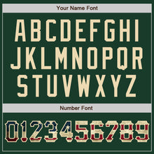 Load image into Gallery viewer, Custom Green Vintage USA Flag-City Cream Two-Button Unisex Softball Jersey