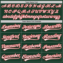 Load image into Gallery viewer, Custom Green White-Red Two-Button Unisex Softball Jersey