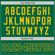 Загрузить изображение в средство просмотра галереи, Custom Kelly Green Kelly Green-Yellow Two-Button Unisex Softball Jersey