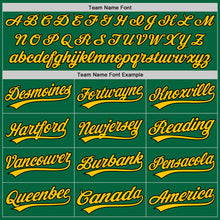 Загрузить изображение в средство просмотра галереи, Custom Kelly Green Black-Yellow Two-Button Unisex Softball Jersey