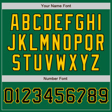 Загрузить изображение в средство просмотра галереи, Custom Kelly Green Black-Yellow Two-Button Unisex Softball Jersey