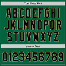 Загрузить изображение в средство просмотра галереи, Custom Kelly Green Black-Old Gold Two-Button Unisex Softball Jersey