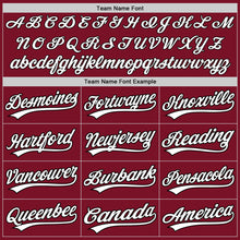 Load image into Gallery viewer, Custom Crimson White-Black Two-Button Unisex Softball Jersey