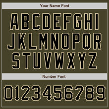 Load image into Gallery viewer, Custom Olive Black-City Cream Salute To Service Two-Button Unisex Softball Jersey