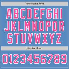 Загрузить изображение в средство просмотра галереи, Custom Powder Blue Pink-White Two-Button Unisex Softball Jersey