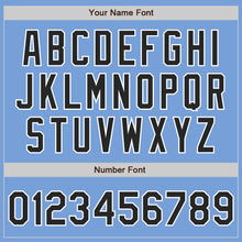 Загрузить изображение в средство просмотра галереи, Custom Light Blue Black-White Two-Button Unisex Softball Jersey