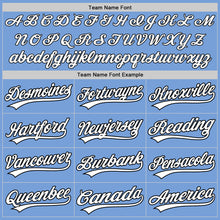 Загрузить изображение в средство просмотра галереи, Custom Light Blue White-Black Two-Button Unisex Softball Jersey