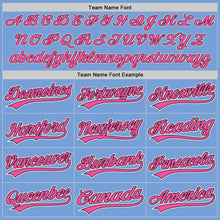 Загрузить изображение в средство просмотра галереи, Custom Light Blue Pink-Black Two-Button Unisex Softball Jersey