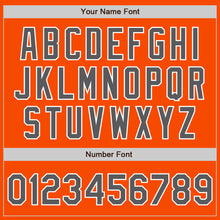 Загрузить изображение в средство просмотра галереи, Custom Orange Steel Gray-White Two-Button Unisex Softball Jersey