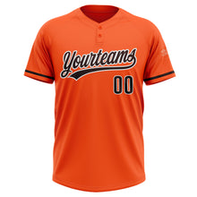 Загрузить изображение в средство просмотра галереи, Custom Orange Brown-White Two-Button Unisex Softball Jersey