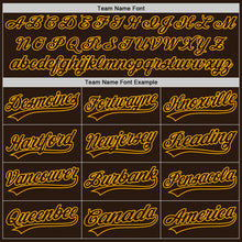 Laden Sie das Bild in den Galerie-Viewer, Custom Brown Gold Two-Button Unisex Softball Jersey