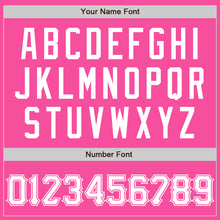 Загрузить изображение в средство просмотра галереи, Custom Pink White Two-Button Unisex Softball Jersey