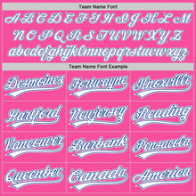 Загрузить изображение в средство просмотра галереи, Custom Pink White-Royal Two-Button Unisex Softball Jersey