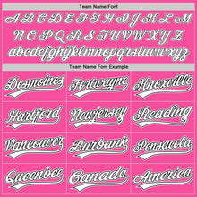 Загрузить изображение в средство просмотра галереи, Custom Pink White-Black Two-Button Unisex Softball Jersey