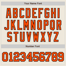 Загрузить изображение в средство просмотра галереи, Custom Cream Orange-Black Two-Button Unisex Softball Jersey