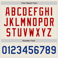 Загрузить изображение в средство просмотра галереи, Custom Cream Royal-Red Two-Button Unisex Softball Jersey