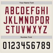 Загрузить изображение в средство просмотра галереи, Custom Cream Black-Crimson Two-Button Unisex Softball Jersey