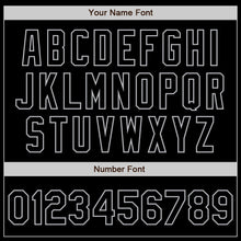 Charger l'image dans la galerie, Custom Black Steel Gray Splash Ink Gray Authentic Baseball Jersey