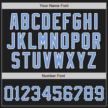 Загрузить изображение в средство просмотра галереи, Custom Black Light Blue-Pink Authentic Split Fashion Baseball Jersey