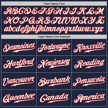 Load image into Gallery viewer, Custom Navy Red-Yellow Authentic Split Fashion Baseball Jersey
